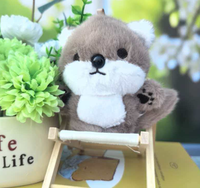 Porte-clés renard en peluche mignon, pendentif porte-clés renard en peluche adorable, jouet porte-clés animal personnalisé pour machine à griffes