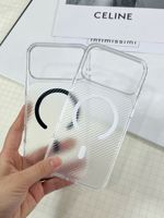 Étui magnétique en fibre de carbone pour iPhone 18 Pro Max 17 Pro 16, coque rigide transparente en PC, protection intégrale, résistante aux chutes, fine, compatible avec la charge sans fil