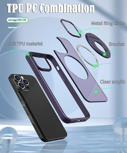 Nouveau Design Charge 2 In1 Tough Magnetic Ring Holder Cell Phone Case Pour <span class=keywords><strong>iPhpne</strong></span> X Xs max 11 <span class=keywords><strong>12</strong></span> 13 14 15 Pro Max Cover - Product Image 4