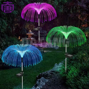 Wholesale Ip65 Waterproof Jellyfish <b>Fiber</b>-<b>optic</b> Garden <b>Lights</b> Color-changing For Indoor/outdoor Courtyard Decorations Lawn - Product Image 1