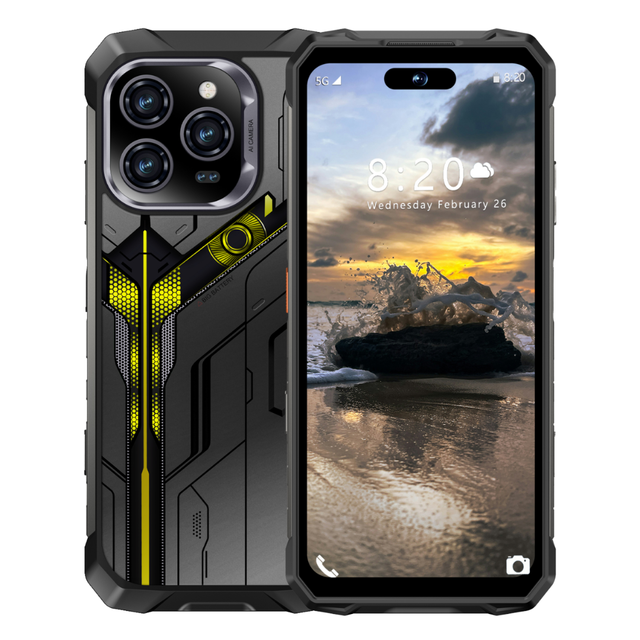 Waterproof Water Resistant IP68 NFC Gaming GSM LTE CDMA X16 Ultra Rugged 5G OLED Smartphone Android 15 Deca Core CPU OEM 108MP
