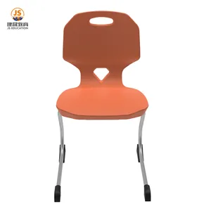 Cadeira escolar de plástico para alunos, cadeira confortável para estudantes da escola