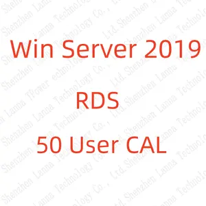Win Server 2019 RDS 50 kullanıcı CAL Win Server 2019 uzak masaüstü hizmetleri 50 kullanıcı perakende e-posta ile gönder