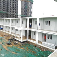 Bâtiment moderne bon marché maisons portables à ossature en acier maison en conteneur modulaire immeuble de bureaux détachable
