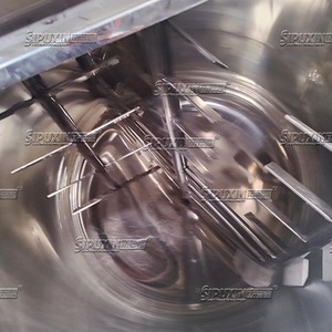 Nueva llegada Mezclador de acero inoxidable de una sola capa Apariencia pulida Tanque de mezcla utilizado en la fábrica de fabricación - Product Image 6