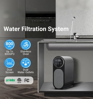 Sistema Purificador de Agua RO con Carcasa de Acero Inoxidable Premium, 600G/800G GPD, Sin Tanque, Bajo Fregadero, para Hogar/RV, Eléctrico/Solar