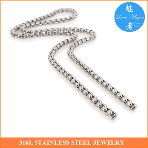 Classique Boîte Ronde 4mm Acier Inoxydable Bijoux Lien Chaîne <span class=keywords><strong>pour</strong></span> Collier et Bracelet <span class=keywords><strong>Faire</strong></span> MJBSN-091 - Product Image 2