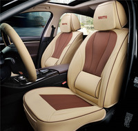 Fundas de Asiento de Coche de Cuero con Soporte Lumbar, 3D, Cuatro Estaciones, Universales, Compatibles con Airbag, Juego Completo para Golf de 5 Plazas