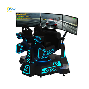 Nuovo Simulatore di Corse con <span class=keywords><strong>3</strong></span> Gradi di Libertà, <span class=keywords><strong>3</strong></span> Schermi, Auto da Corsa in Metallo con Effetto di Rotazione a 360 Gradi per Parchi Avventura - Product Image 3