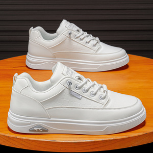 Chaussures de sport décontractées tendance en cuir PU de haute qualité, respirantes, pour hommes, pour la course en plein air, le skateboard, printemps, hiver, imperméables - Product Image 2