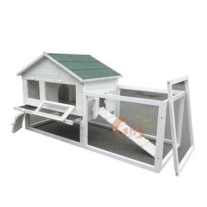 Jardin extérieur en <span class=keywords><strong>bois</strong></span> grande course pas cher 2 étages lapins huches - Product Image 2