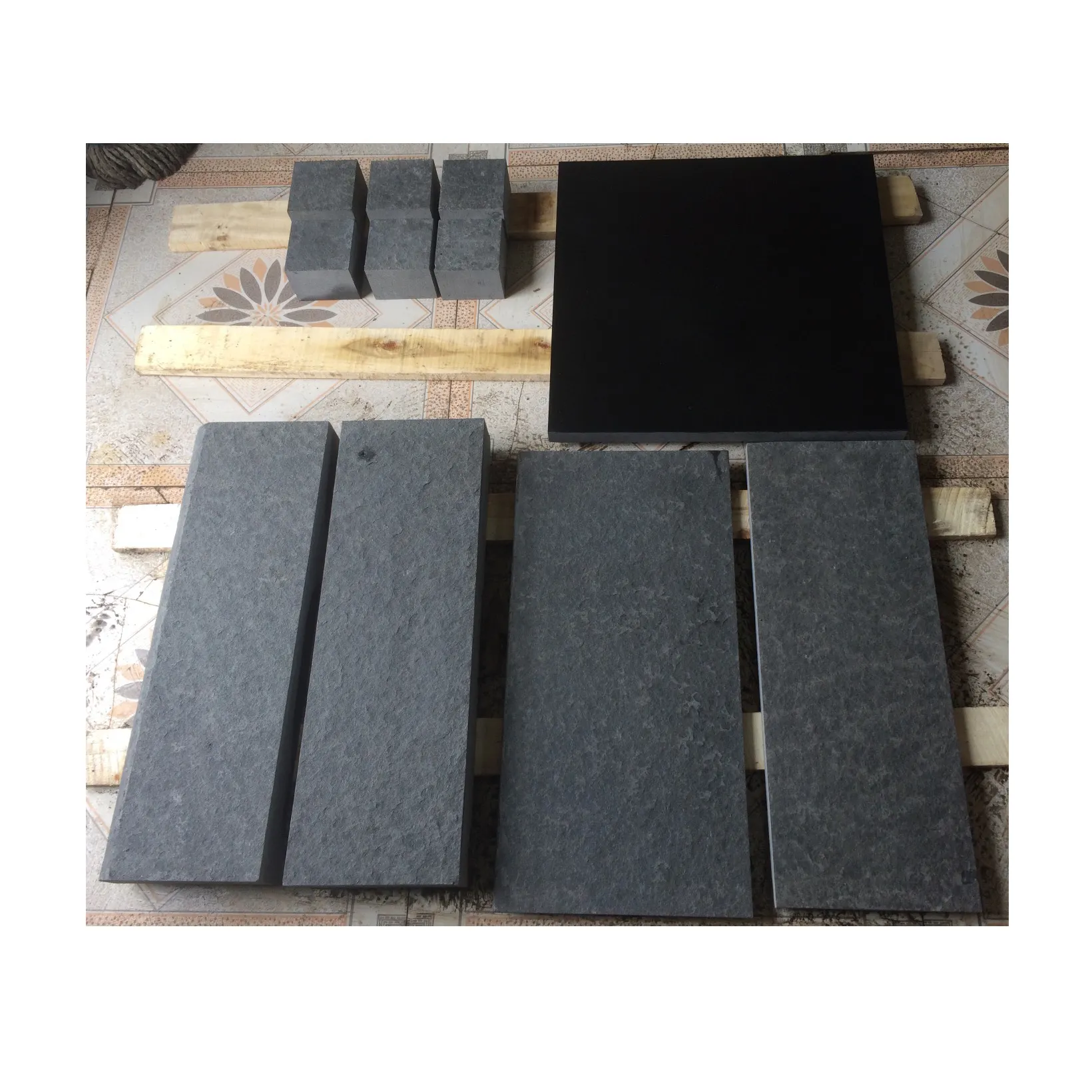 Absolute schwarze Granit fliesen Stein für polierten, China Standard größe Shangxi Black Granite