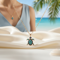 Collier pendentif mode CZ accessoire élégant et élégant pour femme