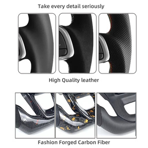 Para Volkswagen VW accesorios volante de cuero completo para Polo Golf 6 GTD Jetta Tiguan <span class=keywords><strong>Passat</strong></span> <span class=keywords><strong>B7</strong></span> B8 GTI <span class=keywords><strong>R</strong></span> GTD Golf7 Mk7 - Product Image 5