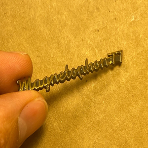 Nuevo Original en Stock Insignia Metálica con Logotipo Vintage Telefunken Magnetophon 77 para Reproductor de Bobinas - Product Image 5