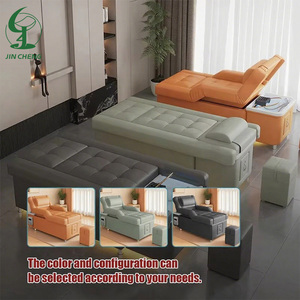 Fauteuil de Soin Tête et Pédicure Jincheng pour Salon, Lavage, Massage, Dossier Électrique Relevable, Shampoing et <span class=keywords><strong>Spa</strong></span> - Product Image 4