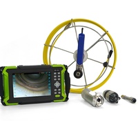 Caméra d'inspection de tuyaux multifonctionnelle avec tige de poussée, moniteur 1080P, étanche IP68, tête de caméra interchangeable pour tuyaux DN8-DN600