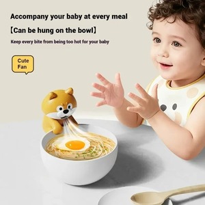 Cute Cartoon Shiba Inu Food Cooling Fan USB Rechargeable Clip-on <b>Mini</b> Handheld Fan for Baby Hot Noodle Soup Meal <b>Cooler</b> - Product Image 3
