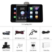 Écran Tactile de Navigation Portable 7 Pouces Compatible CarPlay Sans Fil iOS et Android Auto AutoLink