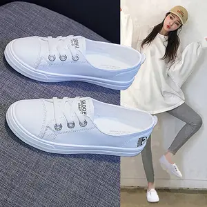 All'ingrosso nuovo arrivo leggero Outdoor Walking Comfort <span class=keywords><strong>scarpe</strong></span> Casual moda <span class=keywords><strong>donna</strong></span> Sneakers bianche - Product Image 1