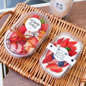Leak Resistant Fruit Packing Box Fruit Scoop Packaging Box Transparent Disposable <b>Plastic</b> <b>Food</b> <b>Containers</b> with Cover - Product Image 3