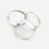 Ventana Circular de Vidrio Borosilicato DIN7080, Transparente y Templada, para Equipos