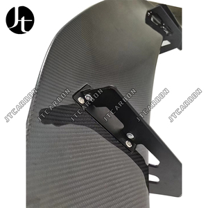 Spoilers de lèvre de coffre d'aile arrière de voiture en Fiber de carbone pour Porsche Cayman Boxster 981 <span class=keywords><strong>718</strong></span> 987 GT4RS 2013 2014 2015 2016 2017 <span class=keywords><strong>2018</strong></span> + - Product Image 5