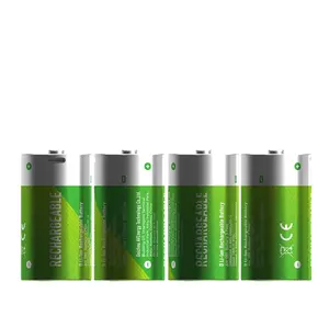 Angemessener Preis OEM Marke wiederaufladbare Li-Ionen-Batterie Größe D 1,5 V 11100 mWh lithium-Recycling-Batterie für Taschenlampen