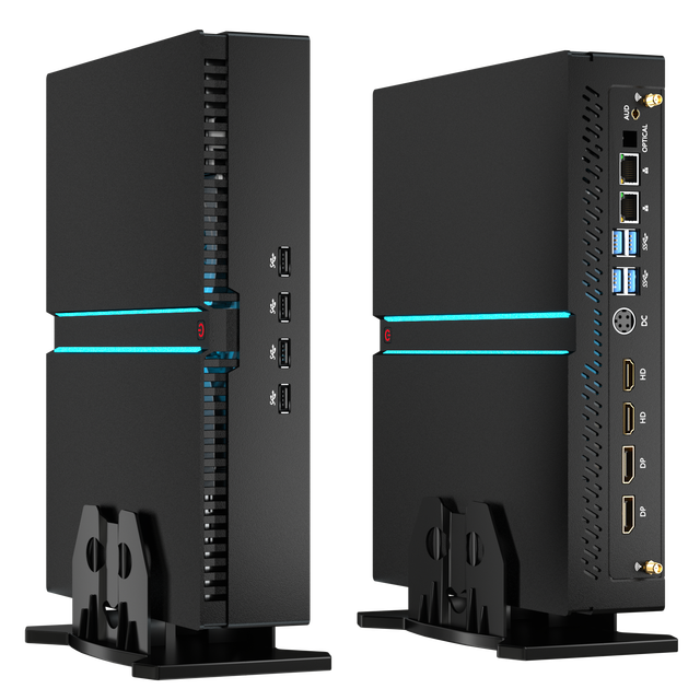 Newest 13th Gen In-tel Core I9-13900F RTX4070 12G Graphics Card Mini Computer Max 64GB DDR5 Dual Lan 1*HD+3*DP for 4K Gaming PC