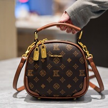 Bolso Redondo Retro 2026 para Mujer, Nuevo Bolso de Mano Diagonal con Dos Correas Extraíbles, Bolso de Hombro Moderno para Dama - Product Image 3