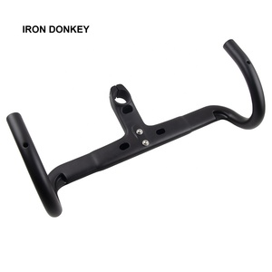 <span class=keywords><strong>Manillar</strong></span> de Bicicleta de <span class=keywords><strong>Carretera</strong></span> <span class=keywords><strong>Plano</strong></span> IRONDONKEY Toray Carbon T1000 Ecológico con Enrutamiento Interno y Gestión Oculta de Cables - Product Image 4