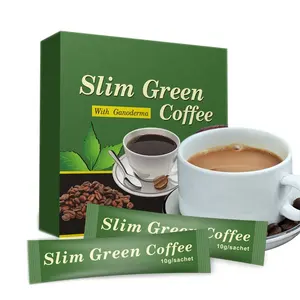 Fabrieksgroothandel Halal Natuurlijke Veiligheid Snel Gewichtsverlies Verbrandend Vet Detox Instant Slanke Koffiepoeder Afslankende Groene Koffie