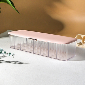 防水透明プラスチック収納ボックスUSBデータケーブル長方形カバー付き - Product Image 5