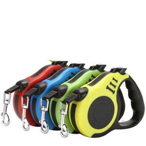 Custom Luxury Fashion Puppy Telescopic Automatic Retractable <b>Dog</b> <b>Leash</b> Rope Non Slip Handle Durable Heavy Duty Walking Pet - Product Image 1