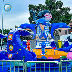 LINO Excitant Shark Island Carrousel en fibre de verre et en acier pour centre commercial et extérieur - Product Image 2