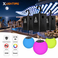 Système de levage motorisé pour boule cinétique LED RGBW DMX512, éclairage de scène pour concerts, églises, théâtres