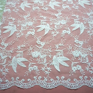 <strong>Cheap</strong> White Wedding <strong>Lace</strong> <strong>Fabric</strong> Embroidered Bridal Accessory LT20701 - Product Image 4