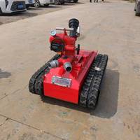 Robot de lutte contre l'incendie télécommandé intelligent, facile à utiliser, en matériau Q235 ; Équipement de pulvérisation pour la lutte contre l'incendie dans les tunnels et les usines