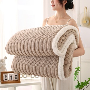 Tùy Chỉnh In Ấm Cúng Dệt Jacquard Chăn Mềm Lông Cừu Sang Trọng Ném Rắn Sọc Mùa Đông Sherpa Bộ Đồ Giường Cho Giường Hoặc Sofa Sử Dụng - Product Image 4