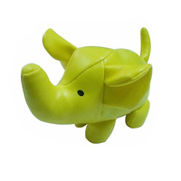 Pouf en forme d'éléphant en PVC et cuir PU, personnalisé par une usine fiable de Guangzhou, pouf de lancer