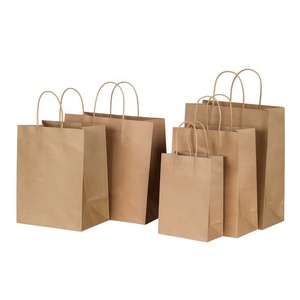 Sac d'expédition en papier kraft brun recyclé écologique personnalisable pour l'expédition de vêtements, imperméable, avec votre logo - Product Image 1