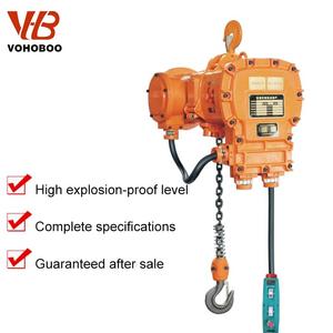 1 2 3 5 Ton Explosieveilige Kraan Elektrische Ketting Takel Lier Met Loopbaan Startende Elektrische <span class=keywords><strong>Trolley</strong></span>