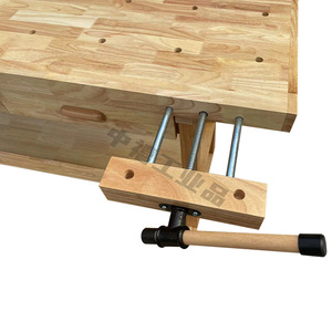 Banc de travail en bois Zhongxi 1500x800mm, multifonctionnel, pour le bricolage, avec pinces - Product Image 3