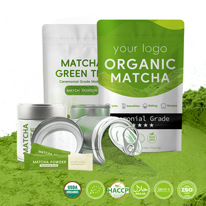 Thé minceur certifié biologique USDA EU, marque privée, thé vert matcha de qualité cérémonielle, poudre de thé vert, nouveau - Product Image 2