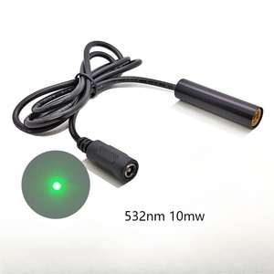 Nuevo 12 * 50mm532nm10mw módulo láser verde botón máquina punto posicionamiento transmisor de luz 532nm longitud de onda piezas de equipo de vidrio - Product Image 2