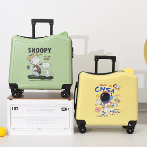<span class=keywords><strong>Valise</strong></span> cabine 20 pouces pour enfants, avec fonction siège et roulettes, motif dessin animé, aide à la marche pour bébé - Product Image 1