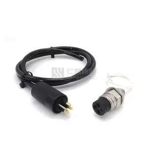 ROV fotoğrafçılığı için standart dairesel sualtı konektörü 3 pinli kablo