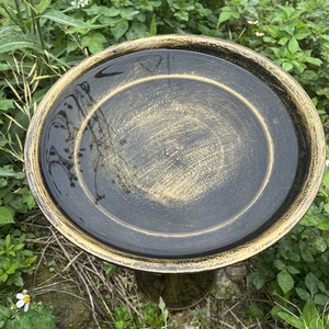 Bahçe çim Yard için Vintage kase ile ayakta serbest duran <span class=keywords><strong>Metal</strong></span> kuş banyosu - Product Image 4