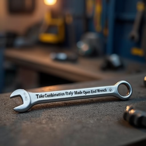 Llave Combinada Ttake de 8 mm DIN3113A, Fabricada en Italia, Llave de Boca Abierta - Product Image 3