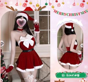 Lingerie Sexy in Velluto con Spalline, Vestito da <span class=keywords><strong>Notte</strong></span> con Vita Elastica, Morbido <span class=keywords><strong>e</strong></span> Traspirante per Tutte le Stagioni, Colore Personalizzabile, Set COS con Logo Frontale ODM - Product Image 1